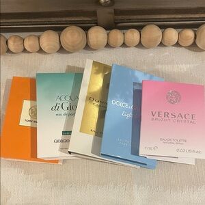 Versace Bright Crystal Tory Burch Dolce Gabbana & more Designer Perfume Samples